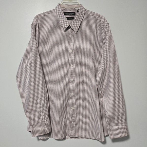 Nick Graham Other - Men's 2XL Black Peach Stretch Modern Fit Long Sleeve Button-Down Shirt